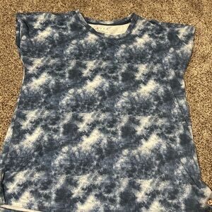 Blue and White Tie-Dye T-Shirt by Livi from Lane Bryant